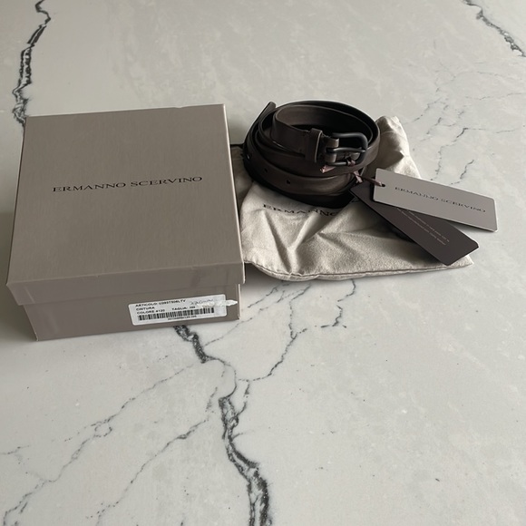 Ermanno Scervino leather belt size 105 made in Italy - Picture 2 of 10